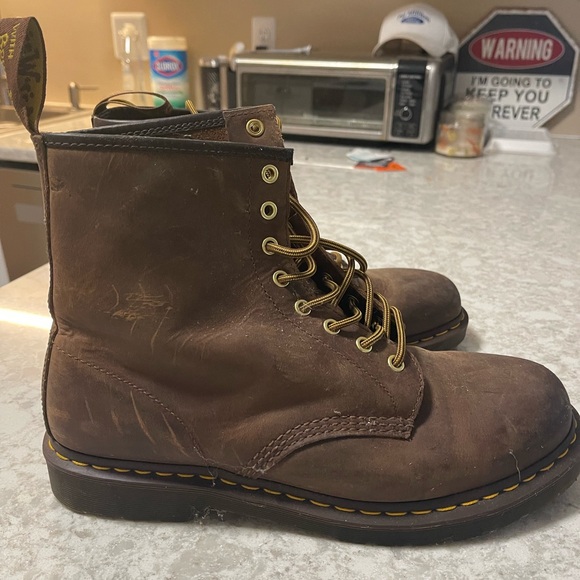 Dr Martins leather boots sz 12 - Picture 7 of 8